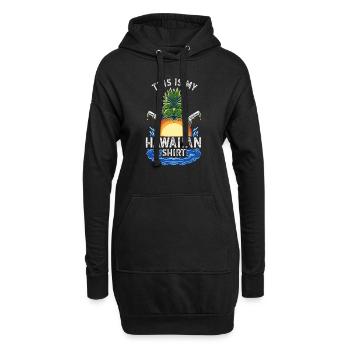 C’est mon été de palmier hawaïen - Sweat-shirt à capuche long Femme - noir - Devant