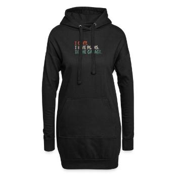 Je ne peux pas avoir de plans dans le garage. Voiture mécanique - Sweat-shirt à capuche long Femme - noir - Devant