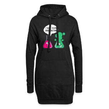 Drôle de motif de chimiste pour les nerds geeks cadeau - Sweat-shirt à capuche long Femme - noir - Devant