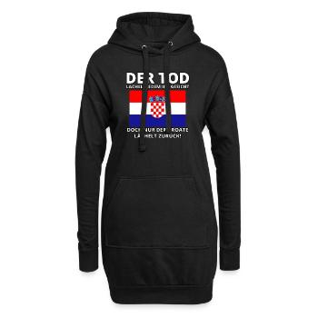 Balkan Hrvatska Apc Balkan Jebiga Hrvatska Kroate - Hoodie-Kleid - Schwarz - Vorne