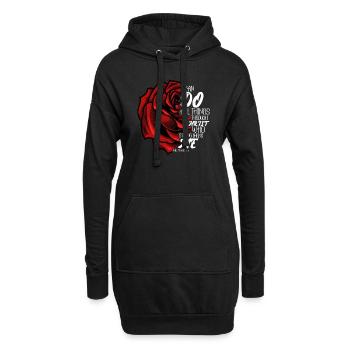 I Can Do All Things Through Christ Strengthens - Hoodie-Kleid - Schwarz - Vorne