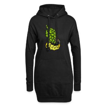Amateur de bière Alcool Boire du houblon avec de la bière pression - Sweat-shirt à capuche long Femme - noir - Devant