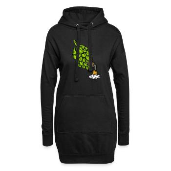 Amateur de bière Alcool Boire du houblon avec de la bière pression - Sweat-shirt à capuche long Femme - noir - Devant