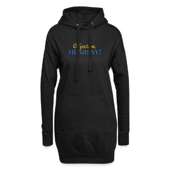 Objection Hearsay - Hoodie-Kleid - Schwarz - Vorne