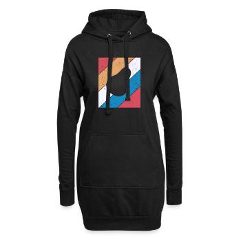 Avocado Vegan Lover Retro Veggie Diet Gift idea - Hoodie-Kleid - Schwarz - Vorne