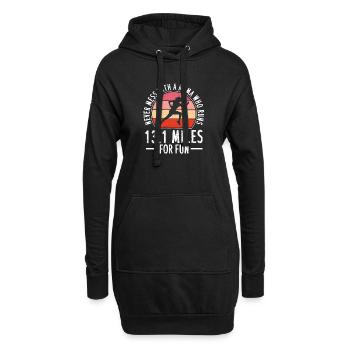 Ne jouez jamais avec une mère qui plaisante - Sweat-shirt à capuche long Femme - noir - Devant