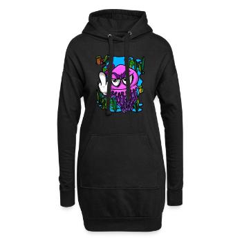 Méduse méduse du majeur Méduse - Sweat-shirt à capuche long Femme - noir - Devant