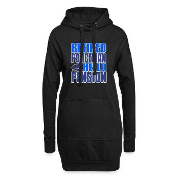 Policiers à la retraite Bonjour Pension Retirement Tee - Sweat-shirt à capuche long Femme - noir - Devant