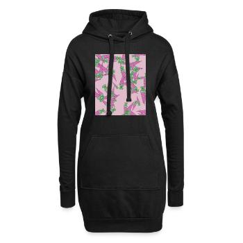 Cône de sucre - Sweat-shirt à capuche long Femme - noir - Devant