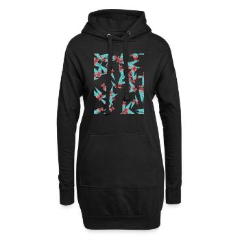 Cadeau d’inscription au cartable - Sweat-shirt à capuche long Femme - noir - Devant