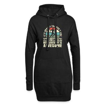 Ce n’est pas grave si vous n’aimez pas le ski de fond - Sweat-shirt à capuche long Femme - noir - Devant