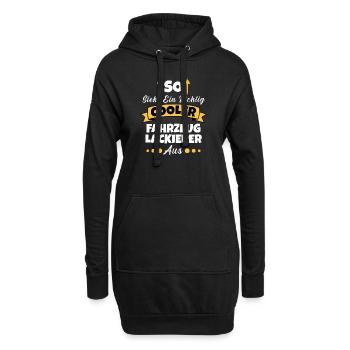So Sieht Ein Richtig Cooler Friseur aus Stylist - Hoodie-Kleid - Schwarz - Vorne