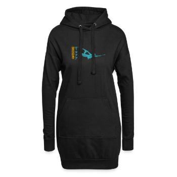 Génial depuis 1977. Wakeboard Lifestyle - Sweat-shirt à capuche long Femme - noir - Devant