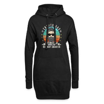 Crypto Dad wie ein normaler Dad - Hoodie-Kleid - Schwarz - Vorne