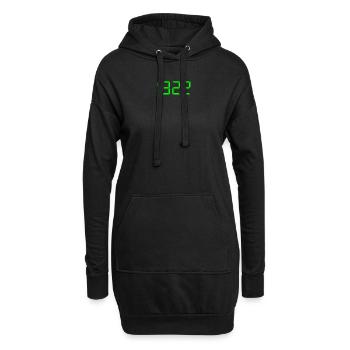 1922 Digital Clock One Thousand Nine Hundred Twent - Hoodie-Kleid - Schwarz - Vorne