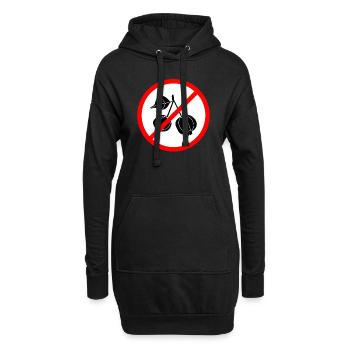 Surinam Cherry - Fruit - Hoodie-Kleid - Schwarz - Vorne