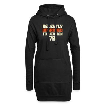 Funny Birthday Tee - Upgraded To Version )&"&Text( - Hoodie-Kleid - Schwarz - Vorne