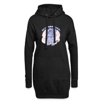 Bester Vater aller Zeiten! Best dad ever! geschenk - Hoodie-Kleid - Schwarz - Vorne