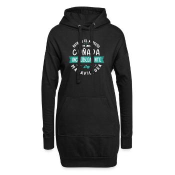 Lustiges Schwägerin Geschenk Spruch - Hoodie-Kleid - Schwarz - Vorne