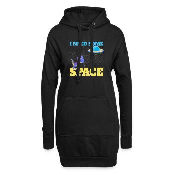 Les astronautes ont besoin d’espace - Sweat-shirt à capuche long Femme - noir - Devant