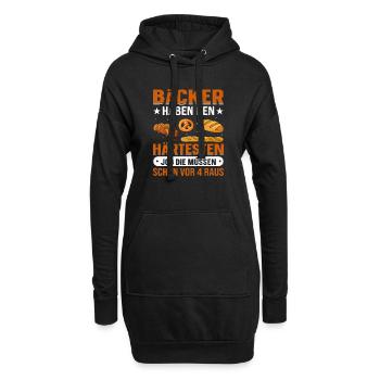 Bäcker lustiges Geschenk - Hoodie-Kleid - Schwarz - Vorne