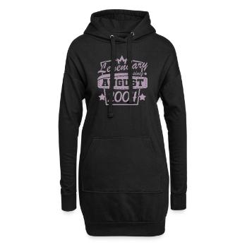 legendär seit August 2004 Sprüche - Hoodie-Kleid - Schwarz - Vorne