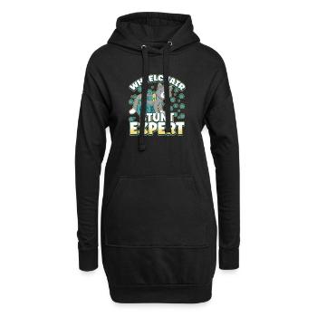 Handicap Wheelchair Design for an Amputation - Hoodie-Kleid - Schwarz - Vorne