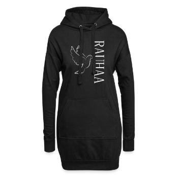 Rauhaa Paix Ukraine - Sweat-shirt à capuche long Femme - noir - Devant