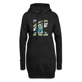 Handicap Wheelchair Design for an Amputation - Hoodie-Kleid - Schwarz - Vorne