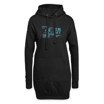 Bus fahren ist meine DNA Busfahrer Kleidung - Hoodie-Kleid - Schwarz - Vorne