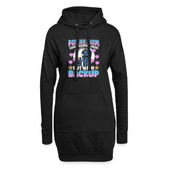 Conception de l’application de la loi pour un agent de police - Sweat-shirt à capuche long Femme - noir - Devant
