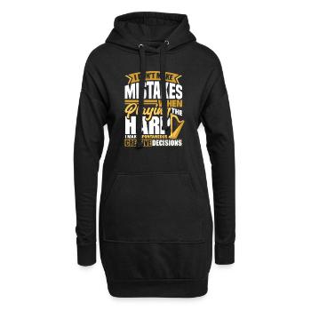 Harp Player Harpist I Dont Make Mistakes When - Hoodie-Kleid - Schwarz - Vorne