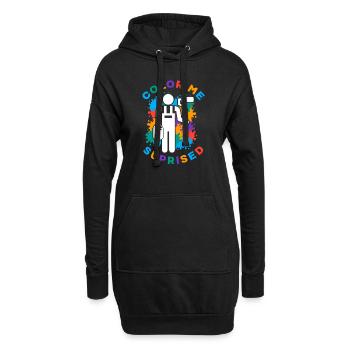 Peintre Peinture Color Me Surpris - Sweat-shirt à capuche long Femme - noir - Devant