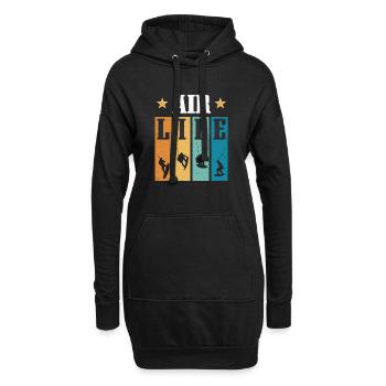 Air Life Wakeboard Wakeboarding - Sweat-shirt à capuche long Femme - noir - Devant