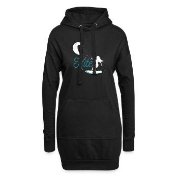 Kite Funny Kitesurfen Kiteboarding Windsurfen Kite - Hoodie-Kleid - Schwarz - Vorne