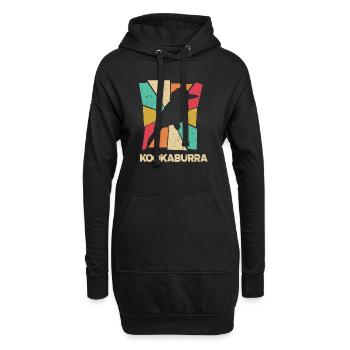 birding - Hoodie-Kleid - Schwarz - Vorne