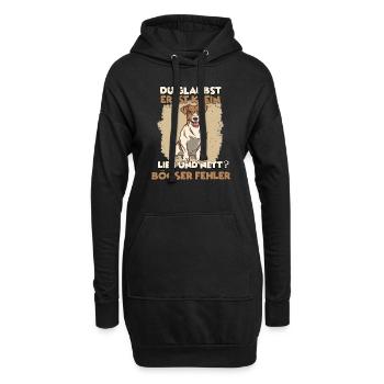 Fox Terrier Hundesport Hundeliebhaber Fox Terrier - Hoodie-Kleid - Schwarz - Vorne