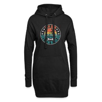 Rad Fahrradfahrer Geschenk Lustiger Spruch - Hoodie-Kleid - Schwarz - Vorne