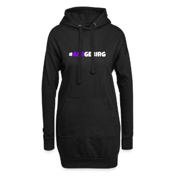 Arzgebirg mei Haamit - Hoodie-Kleid - Schwarz - Vorne