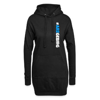 Arzgebirg mei Haamit - Hoodie-Kleid - Schwarz - Vorne