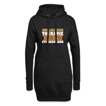 Straßenbahn Straßenbahnfahrer S-Bahn - Hoodie-Kleid - Schwarz - Vorne