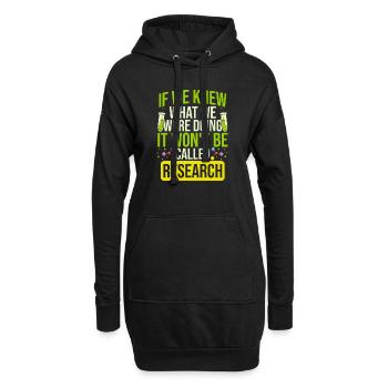 Ce n’est pas ce qu’on appelle la recherche plus drôle - Sweat-shirt à capuche long Femme - noir - Devant