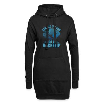 Ask Me If I Can Do A Backflip Traceur Free Runnin - Hoodie-Kleid - Schwarz - Vorne