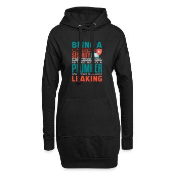 Cyber Security Professional Expert Ethical Hacker - Hoodie-Kleid - Schwarz - Vorne