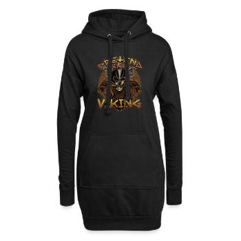 Norse Viking Mythology Design for Viking Warriors - Hoodie-Kleid - Schwarz - Vorne