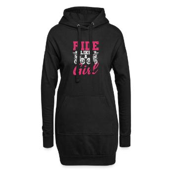 Dirt Bike Rider Motocross Enduro Bikers Ride Like - Sweat-shirt à capuche long Femme - noir - Devant