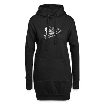 Jet SKi Fahrer Legende im September geboren - Hoodie-Kleid - Schwarz - Vorne
