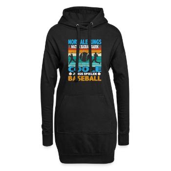 Les gars normaux font des devoirs jeux cool - Sweat-shirt à capuche long Femme - noir - Devant