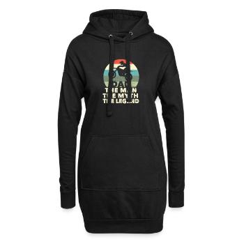 Dirt Bike Motocross MX Rider Papa L’Homme Le Mythe - Sweat-shirt à capuche long Femme - noir - Devant