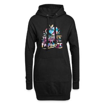 La rentrée préférée des enseignants - Sweat-shirt à capuche long Femme - noir - Devant